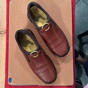 Cole Haan Brown Slip-on shoes with Nike Air heels. Waterproof, women's 7 B